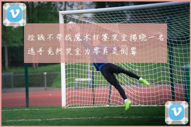 捡钱不带我魔术杯赛奖金揭晓一名选手竟然奖金为零真是倒霉